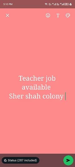 teaching job available