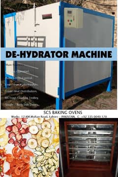"FRUITS|VEGETABLES DEHYDRATOR DRYING MACHINE UPTO 100KGS APPROX"