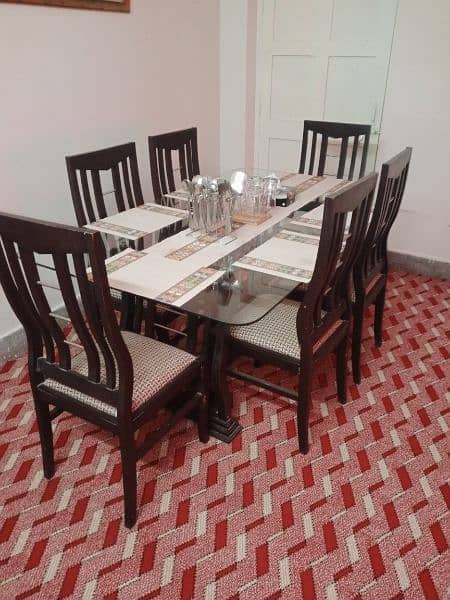 6 chairs with dining table 1