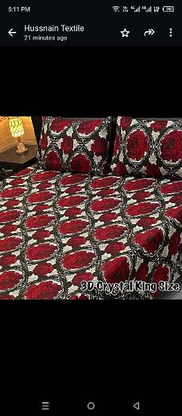 3D Crystal King-size Bed Sheets 12