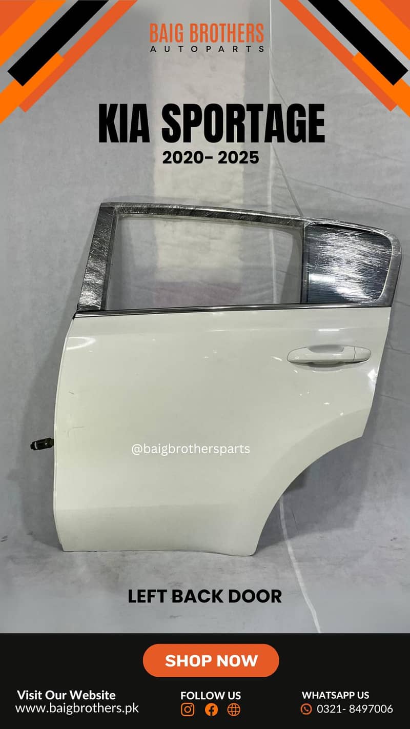 Honda Tucson Elantra MG HS ZS Sportage Picanto Bumper Digi Door Fender 16