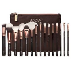 24pcs Wooden Handle Brush Set With Leather Pouch price 1250