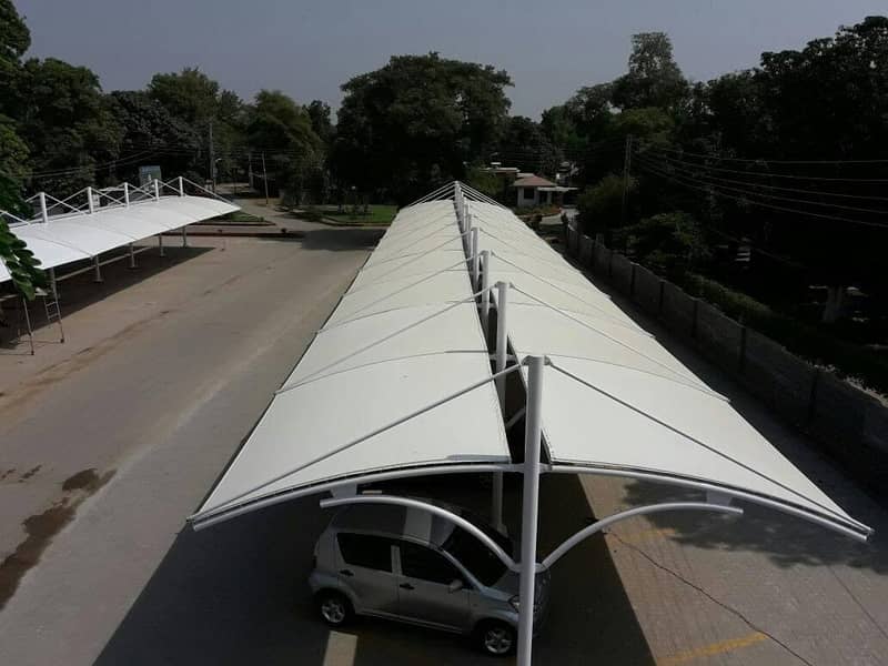 car shade/car parking shades/car tensile shades/car porch shade / shed 9