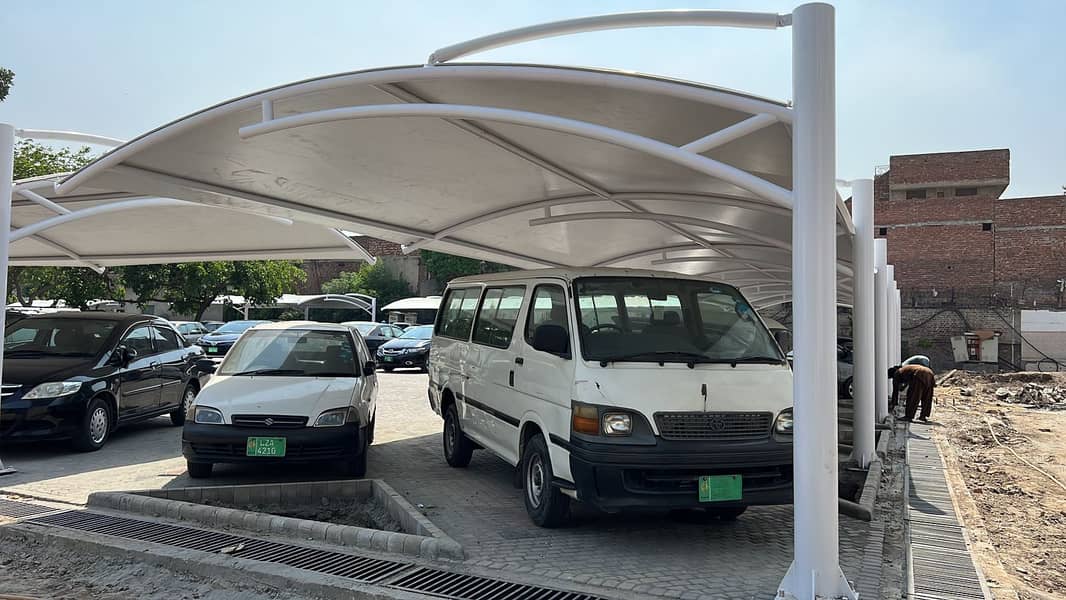 car shade/car parking shades/car tensile shades/car porch shade / shed 1