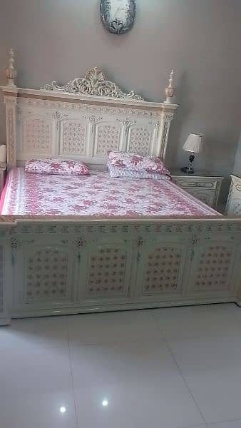 Luxury original chinioti Bed set deco paint 3