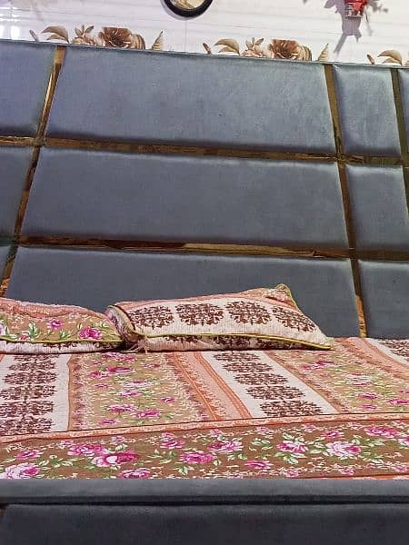bed and dressing new condition two months used condition 10by 10 2
