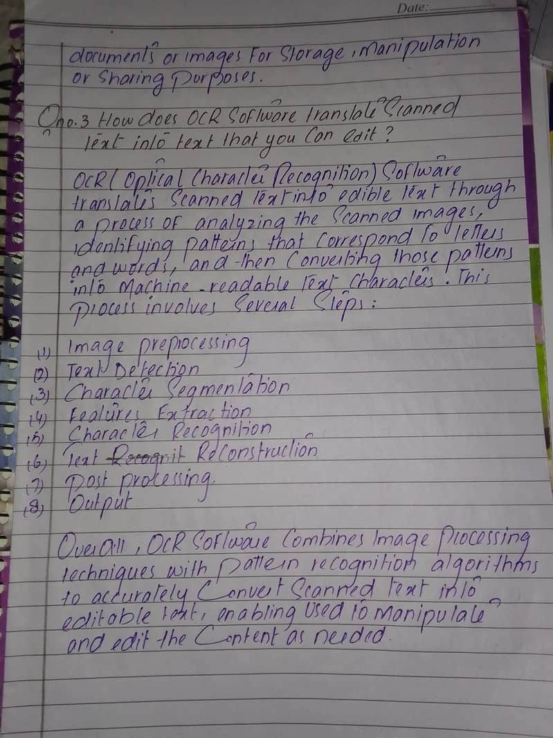 Handwriting assignments 9
