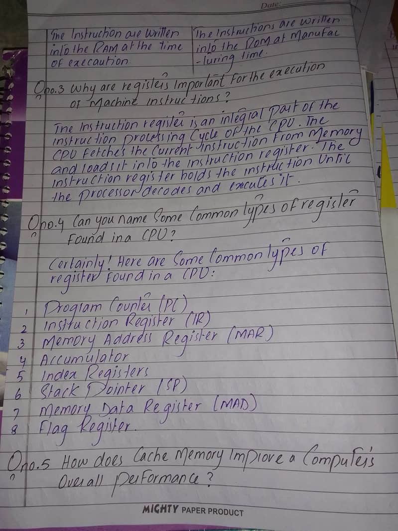 Handwriting assignments 12