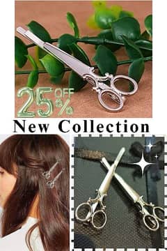new scissor style clips pair