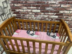 pure wooden babycot