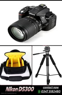 Nikon D5300 with Bag and stand