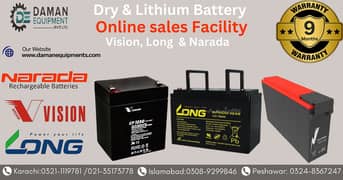 Dry Battery with 1 year warranty