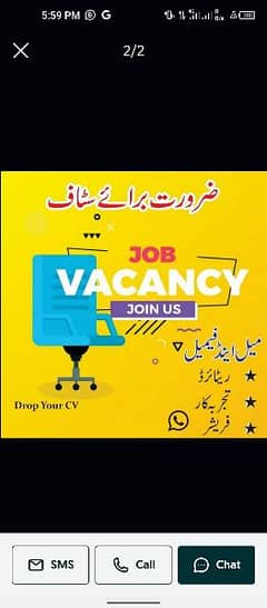 fresh staff required for office work