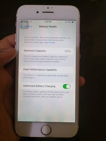 iPhone 7 PTA approved, 128 GB, 100% battery health 8