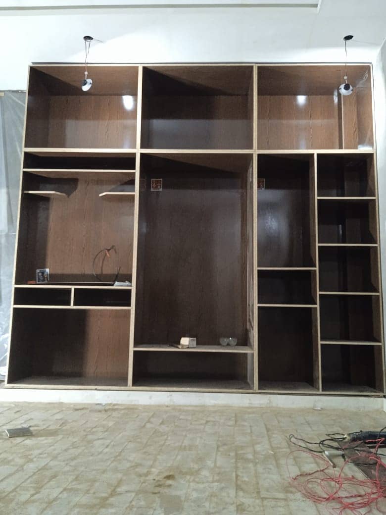Wood Works, Carpenters Cupboard, Wardrobe, Kitchen Cabinet, Media Wall 5