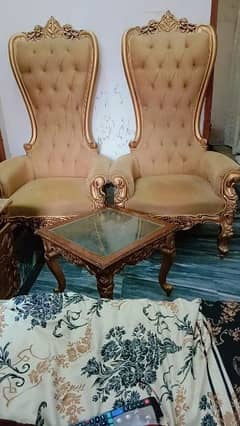 bed room chair  with table lush condition