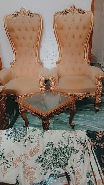 bed room chair  with table lush condition 2
