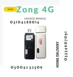 ZONG Dongal usb bolt wifi available