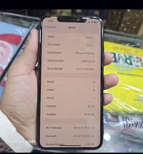 IPhone 11 Pro Max 64gb battery 80/ health pta approved good condition 4