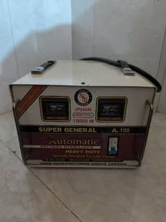 selling  used 10000 W stabilizer of super genera in 20000Pkr