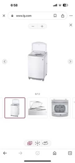 LG Top load washing machine 13kg