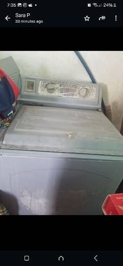 large tub washing machine with plastic body. . . . . best in use