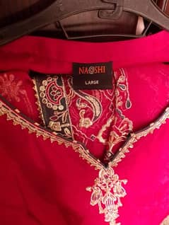 Naqshi Original Red Sharara shirt