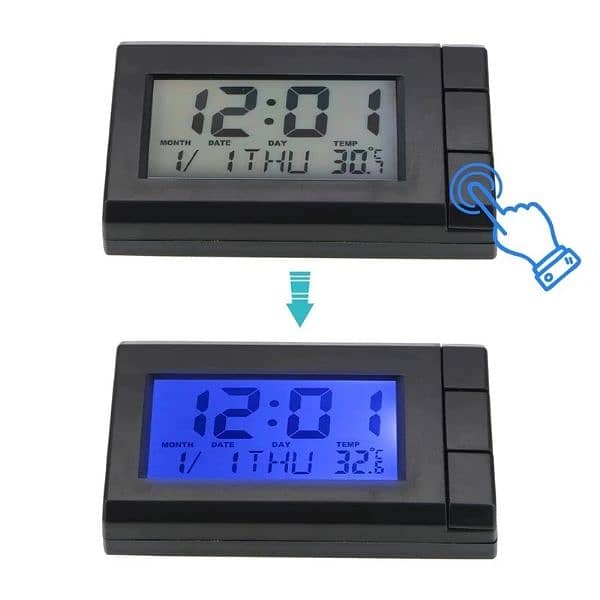 Smart watch Mini Fashion Internal Stick-On Digital Watch Date Ti 4