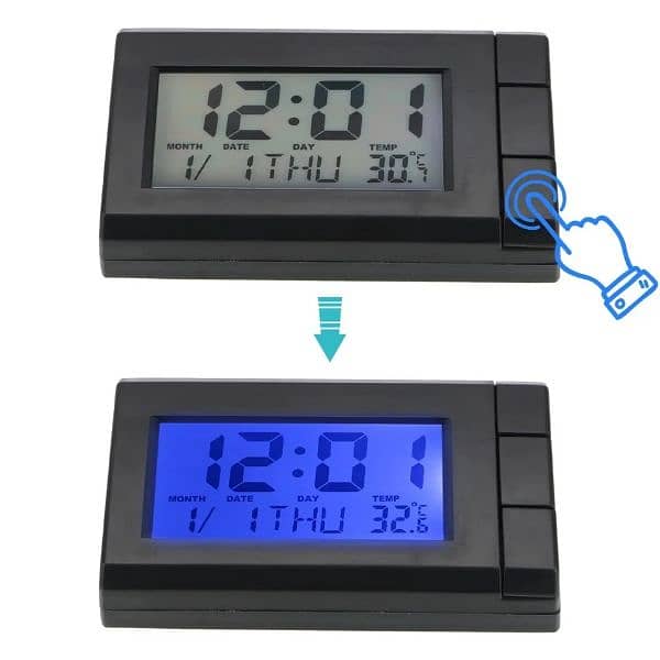 Smart watch Mini Fashion Internal Stick-On Digital Watch Date Ti 6