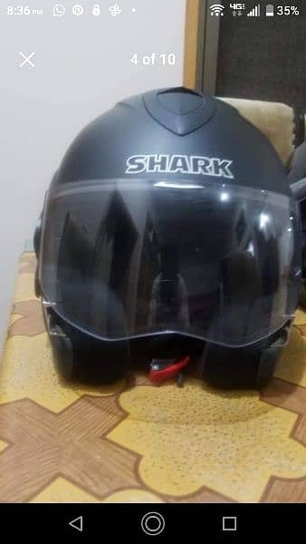 shark evoline 2 (mediume size) helmet for sale in good condition 3