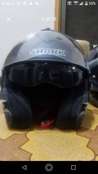 shark evoline 2 (mediume size) helmet for sale in good condition 9
