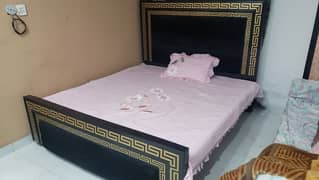Bed with Valvet decor 0