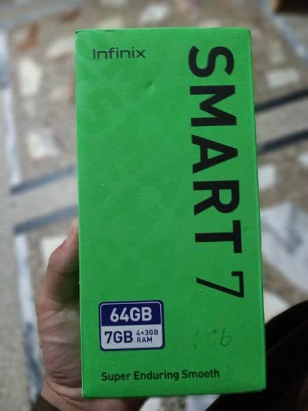 infinix smart 7 4gb +3gb Ram 64Gb rom 4