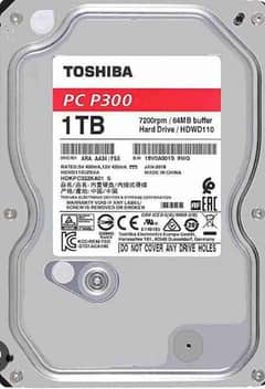 Toshiba 1tb hard drive urgent sale
