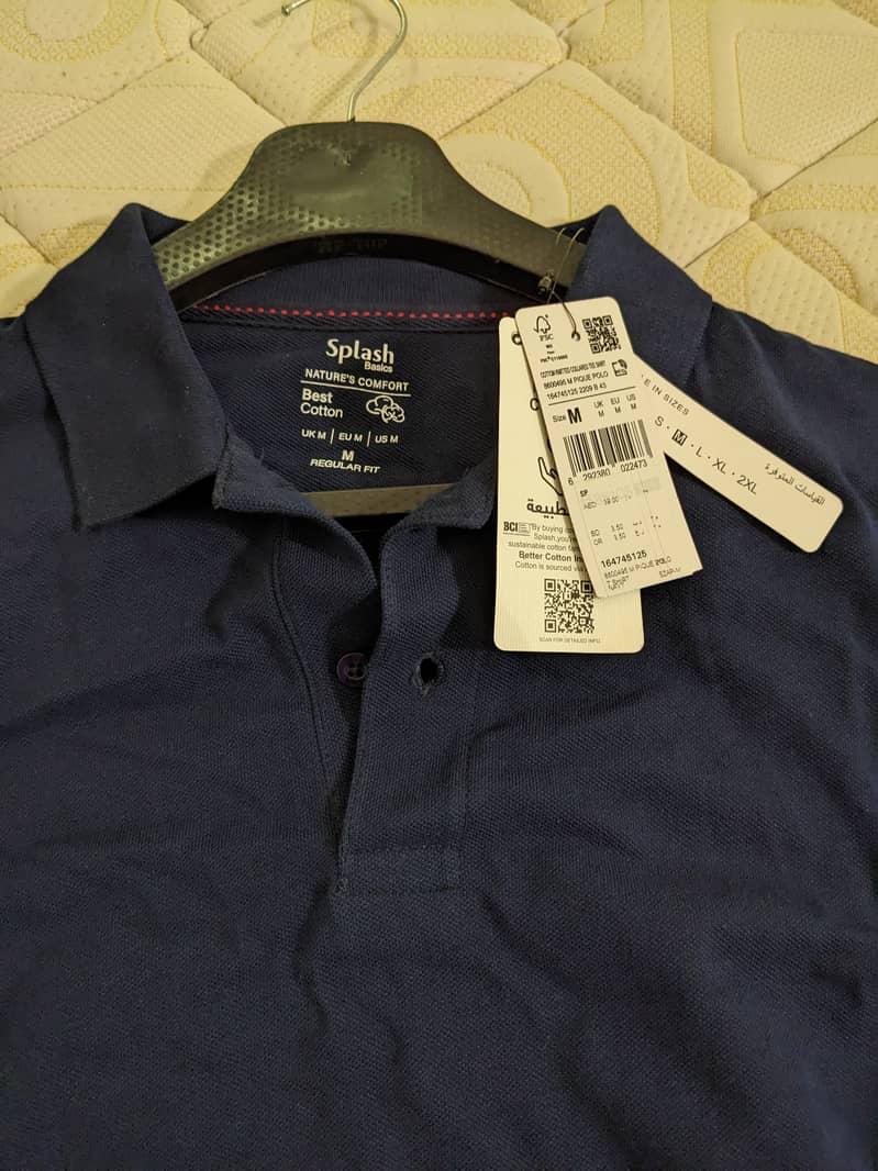Splash polo shirt, size medium, new with tags 0