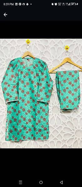 Lawn Printed 2 piece suit medium for teen ager 7