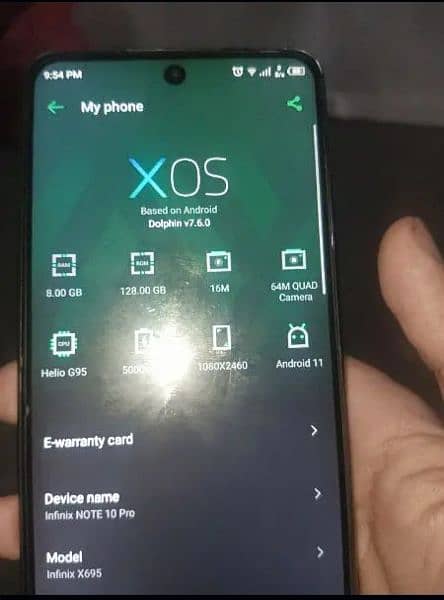 INFINIX NOT 10 PRO 8/128 7