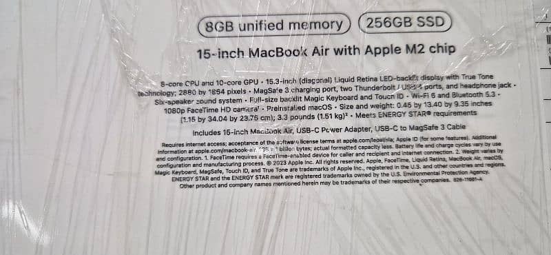 Macbook Air M2 15 inch  8/256 7