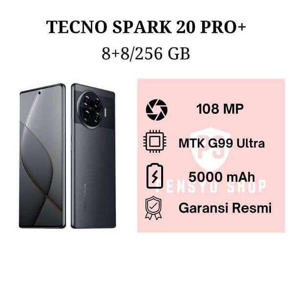 Techno Spark 20 Pro+ 16|256 Gb New Phone 7