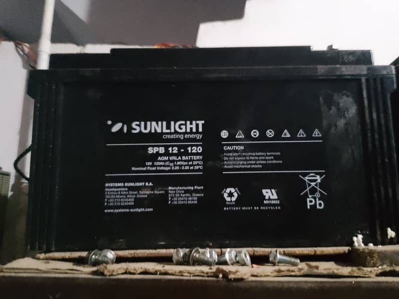 Sunlight Dry battery 120AH Imported 1