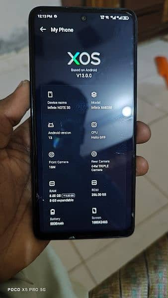 infinix not 30 16gb 256gb condition 9/10 4