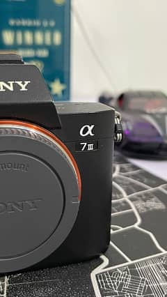 Sony A7iii (body only) with box & bag.
