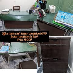 Office Table Normal Size with locker