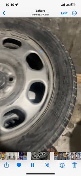 original used tyres and rims suzuki hustler size 165/65/1533 3