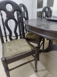 Double bed dining table chairs