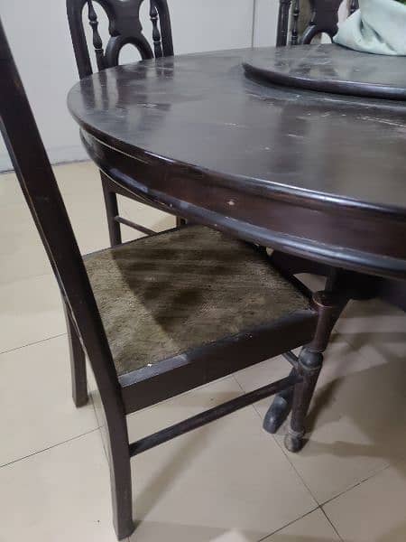 Double bed dining table chairs 3