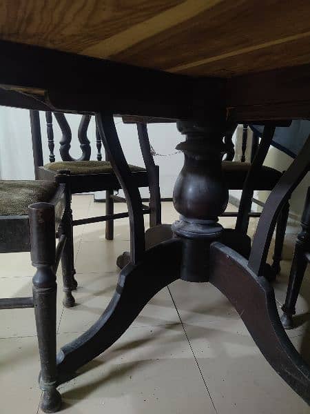 Double bed dining table chairs 4