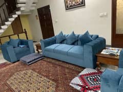 Sofa Set and Coffee Chairs with Table for sale