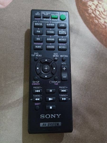 Remote Control Home theater. . DVD. + Tv. . Sony 2