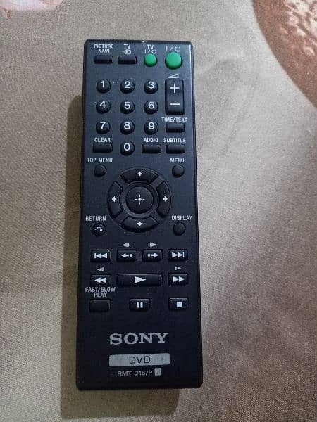 Remote Control Home theater. . DVD. + Tv. . Sony 6